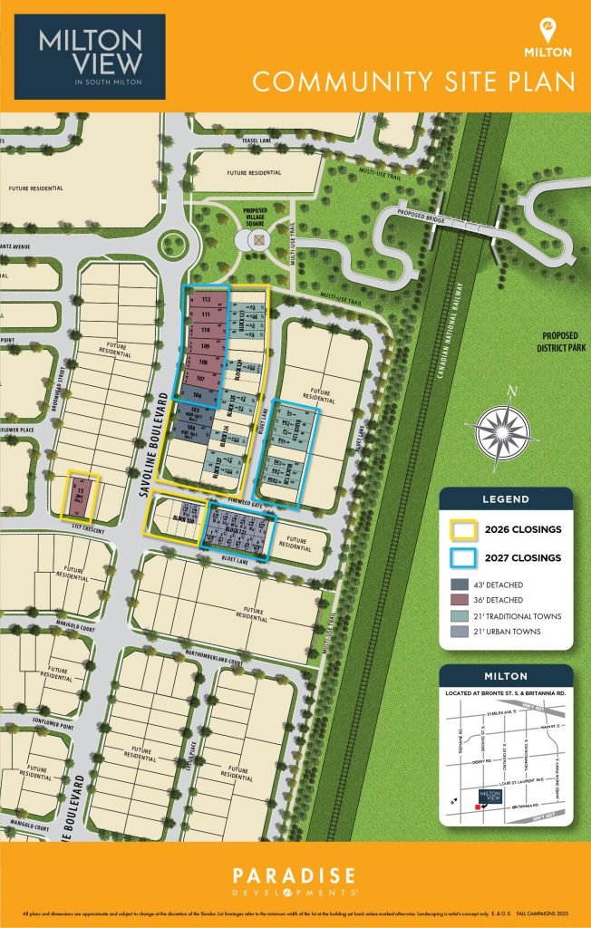 Milton View Site Plan